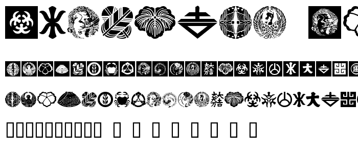 Oriental Icons font